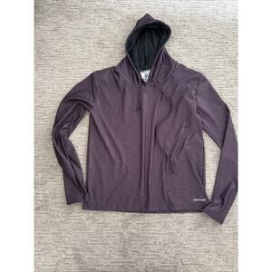 "IRON JOC" Women's Purple Hoodie Silver Ion Technology, Gym XL